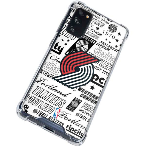 NBA Portland Trail Blazers Historic Blast Galaxy S20 FE Clear Case
